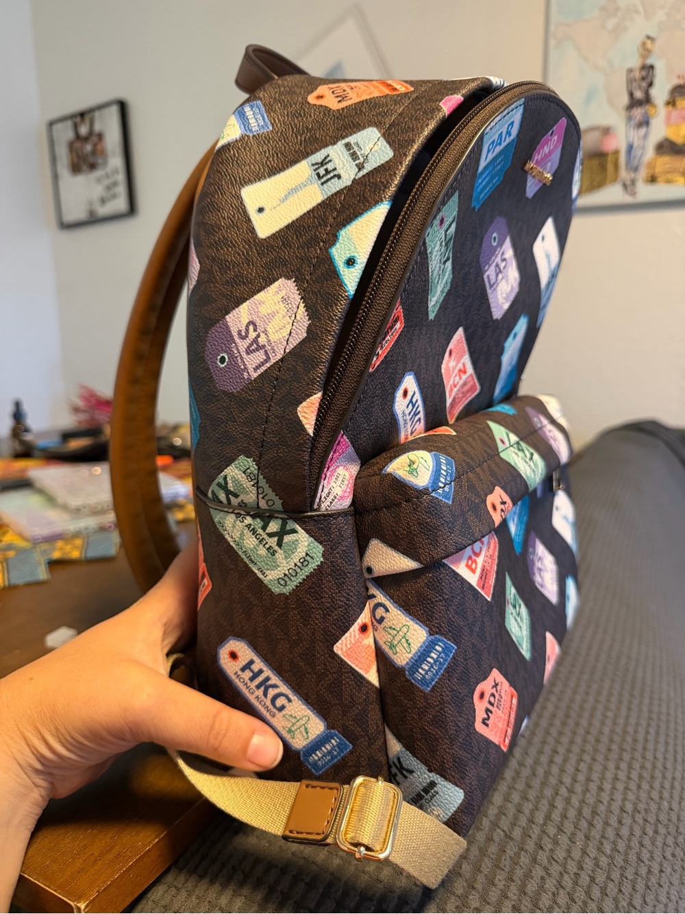 Michael kors medium travel backpack. With tags - Picture 2 of 6
